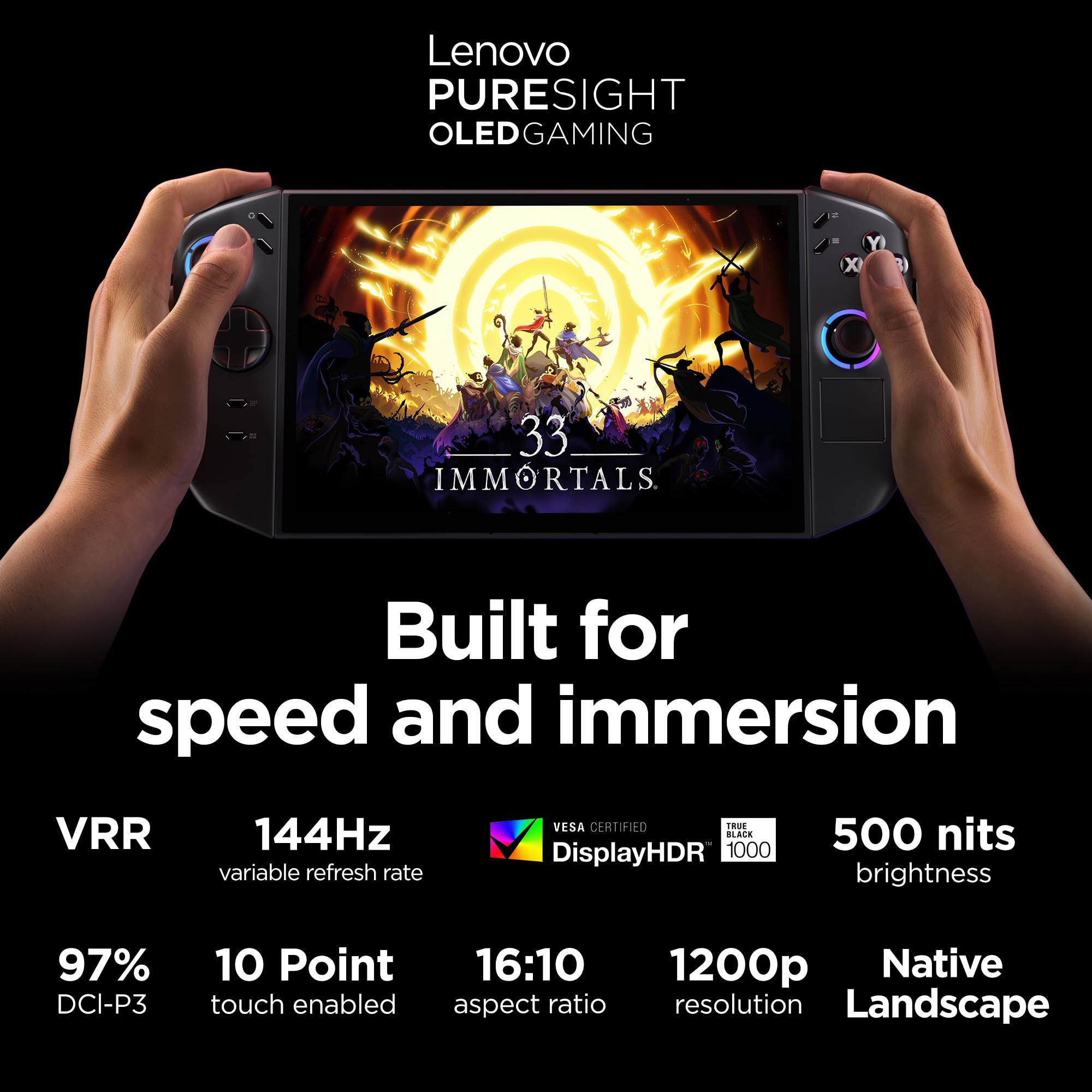 Handheld Gaming Console 8.8-Inch OLED 144Hz 1TB Storag