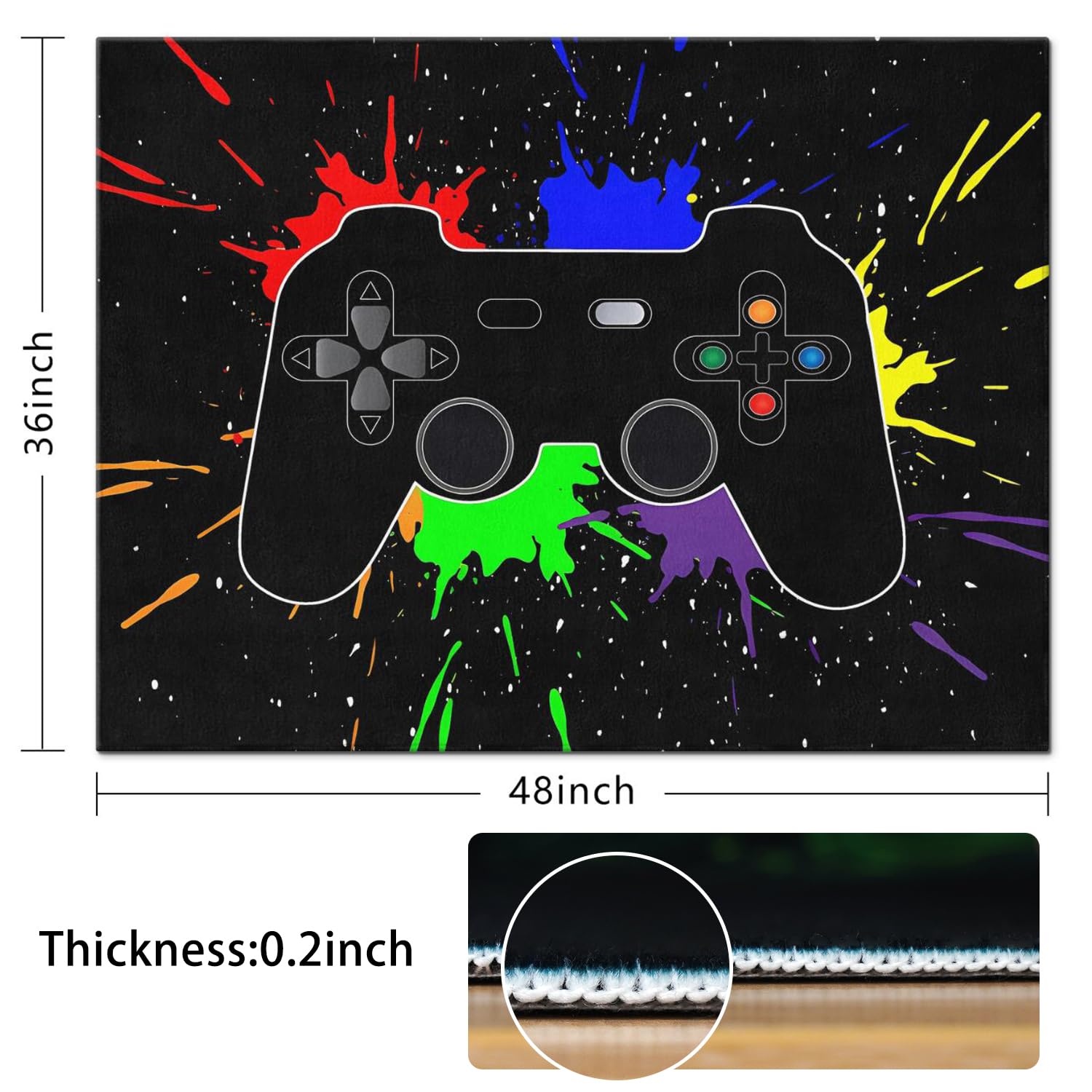 Gaming Chair Mat for Carpet Hardwood Tile Floor