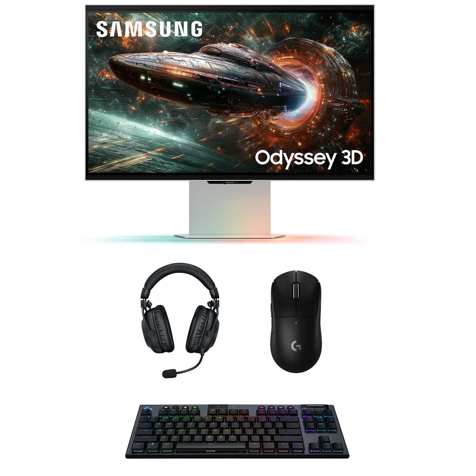 Samsung Computer Monitor with Logitech Computer Accessory Pack