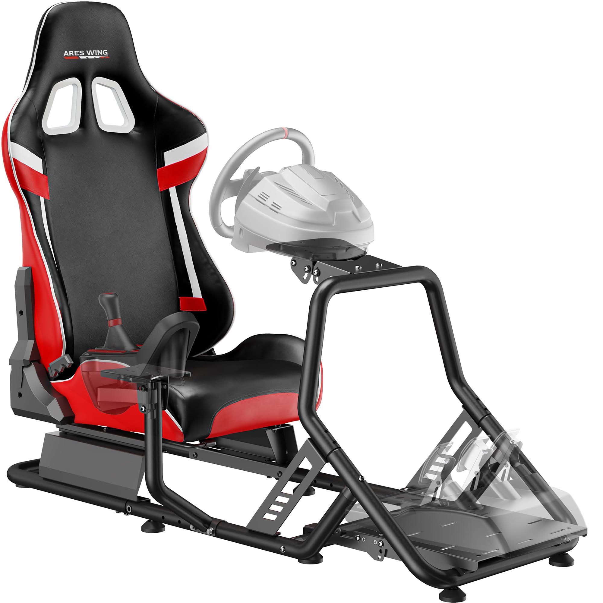 Racing Simulator Cockpit with Monitor Mount & Seat