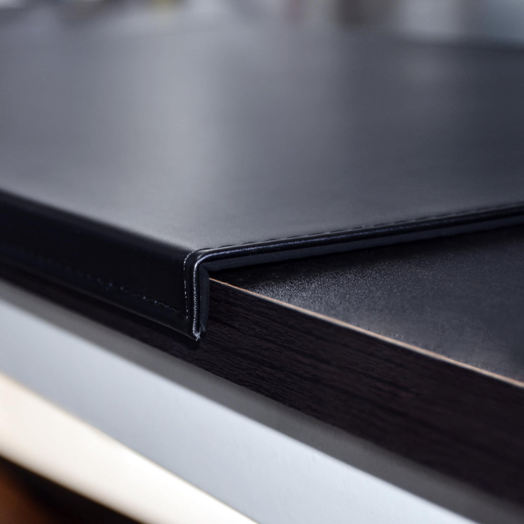 PU Leather Desk Mouse Pad Edge-Locked