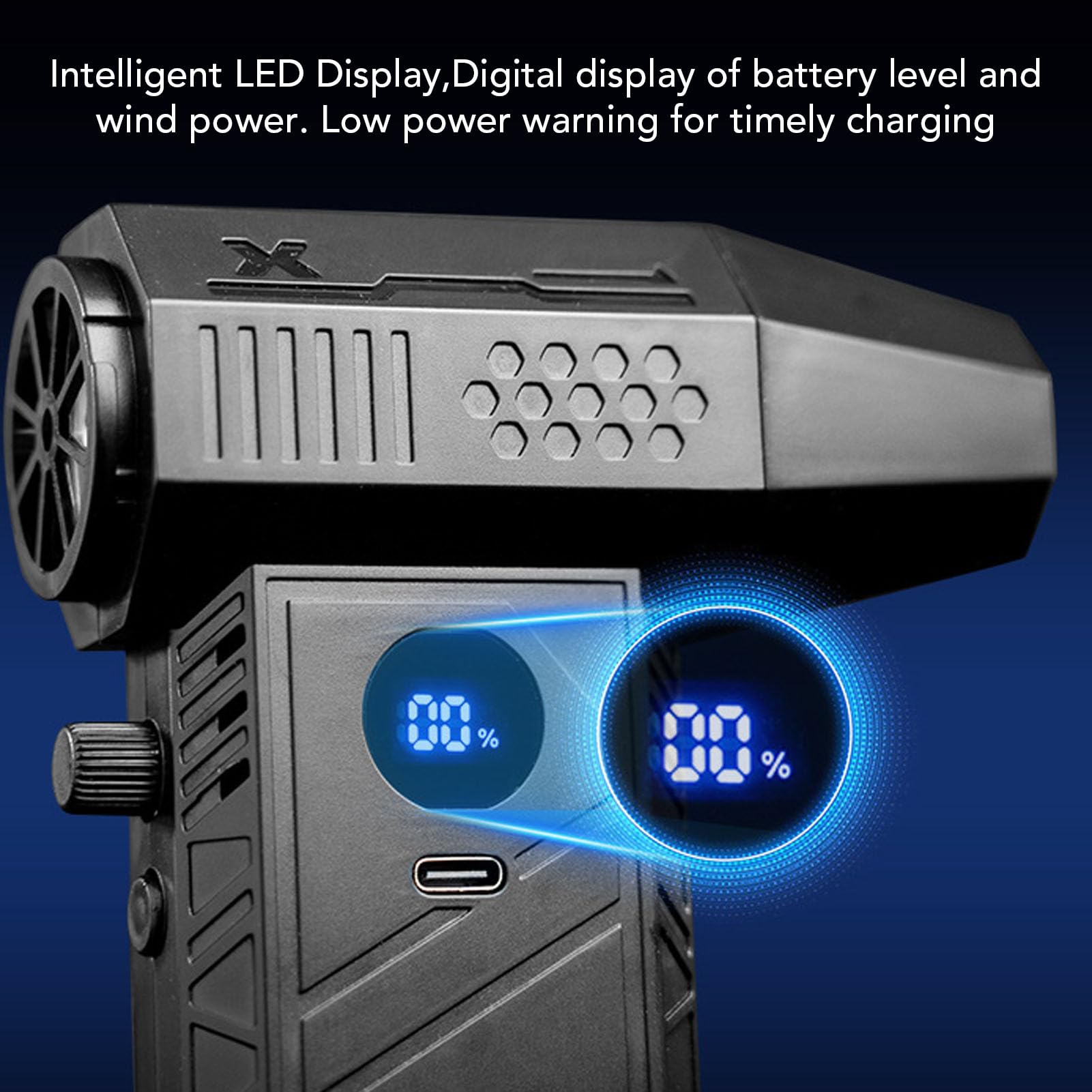 150000RPM Electric Air Duster with LED Light