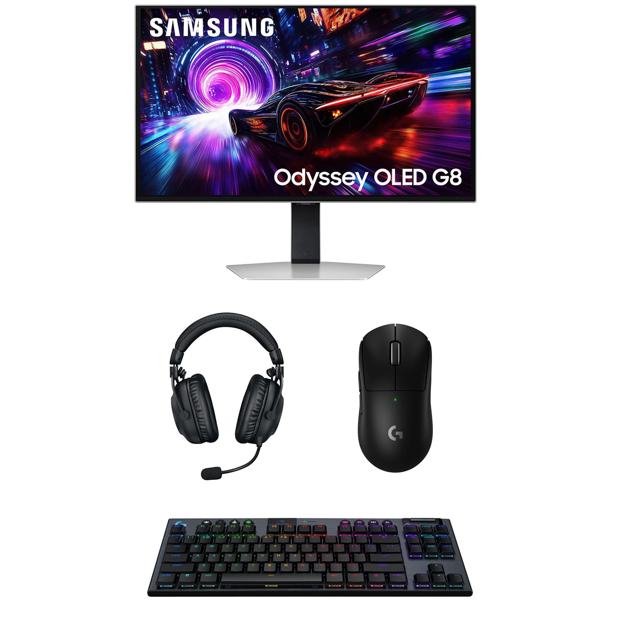 Samsung Computer Monitor with Logitech Computer Accessory Pack