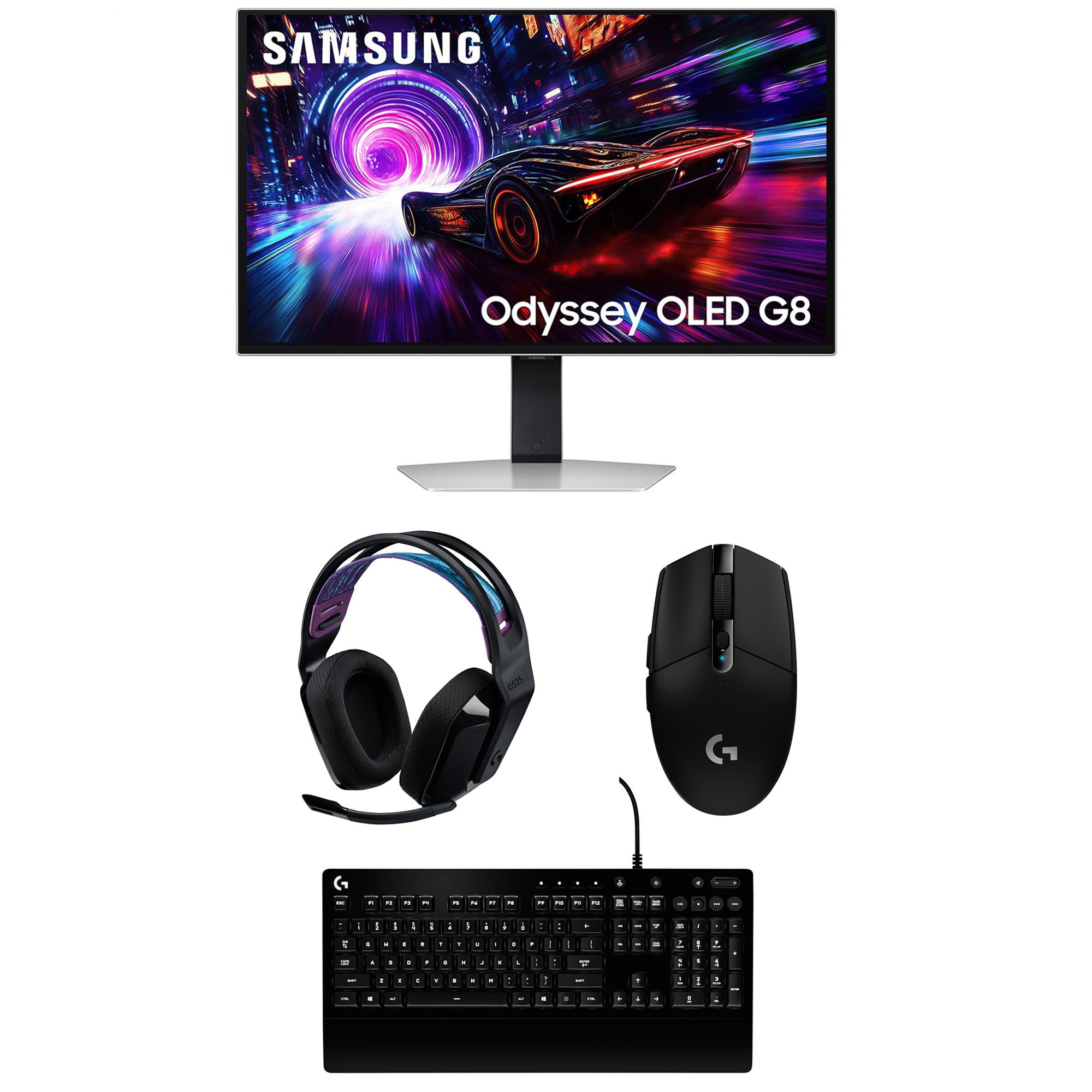 Samsung Computer Monitor with Logitech Computer Accessory Pack
