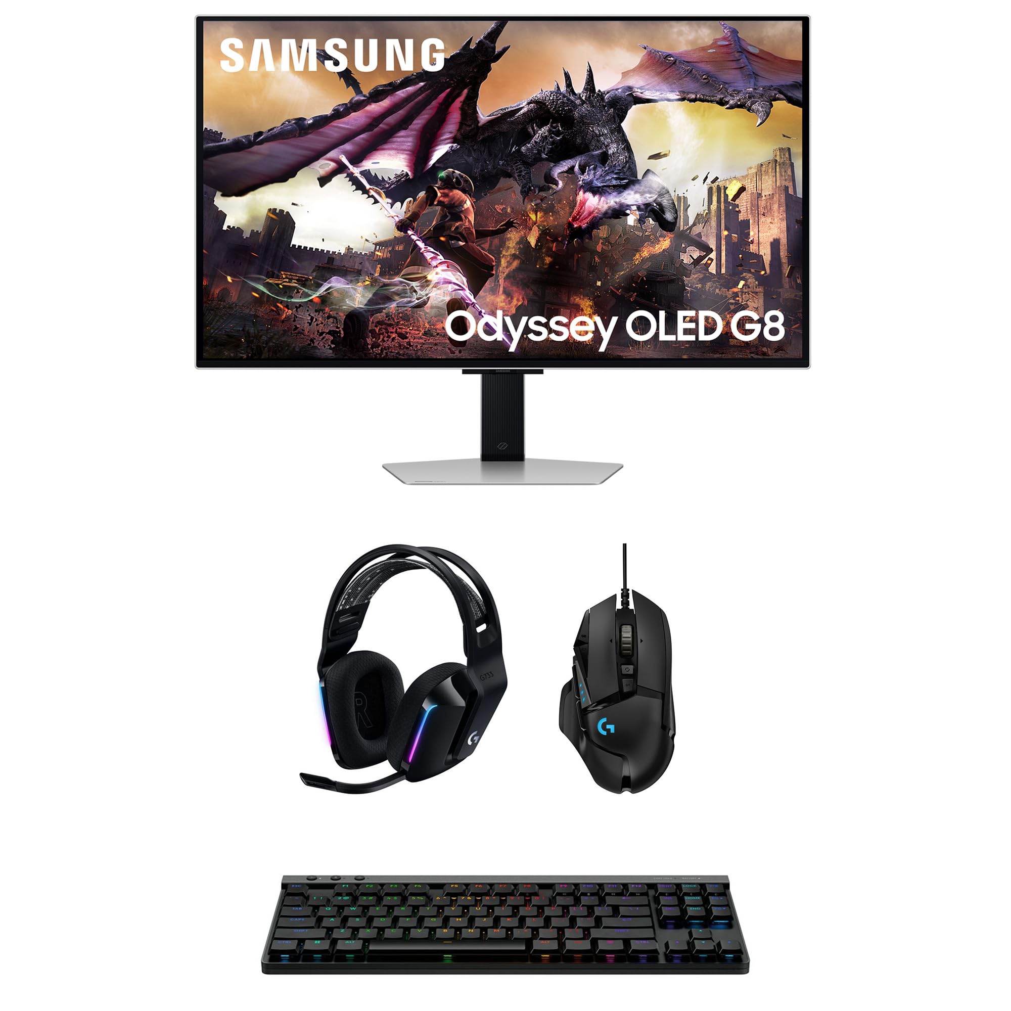Samsung Computer Monitor with Logitech Computer Accessory Pack