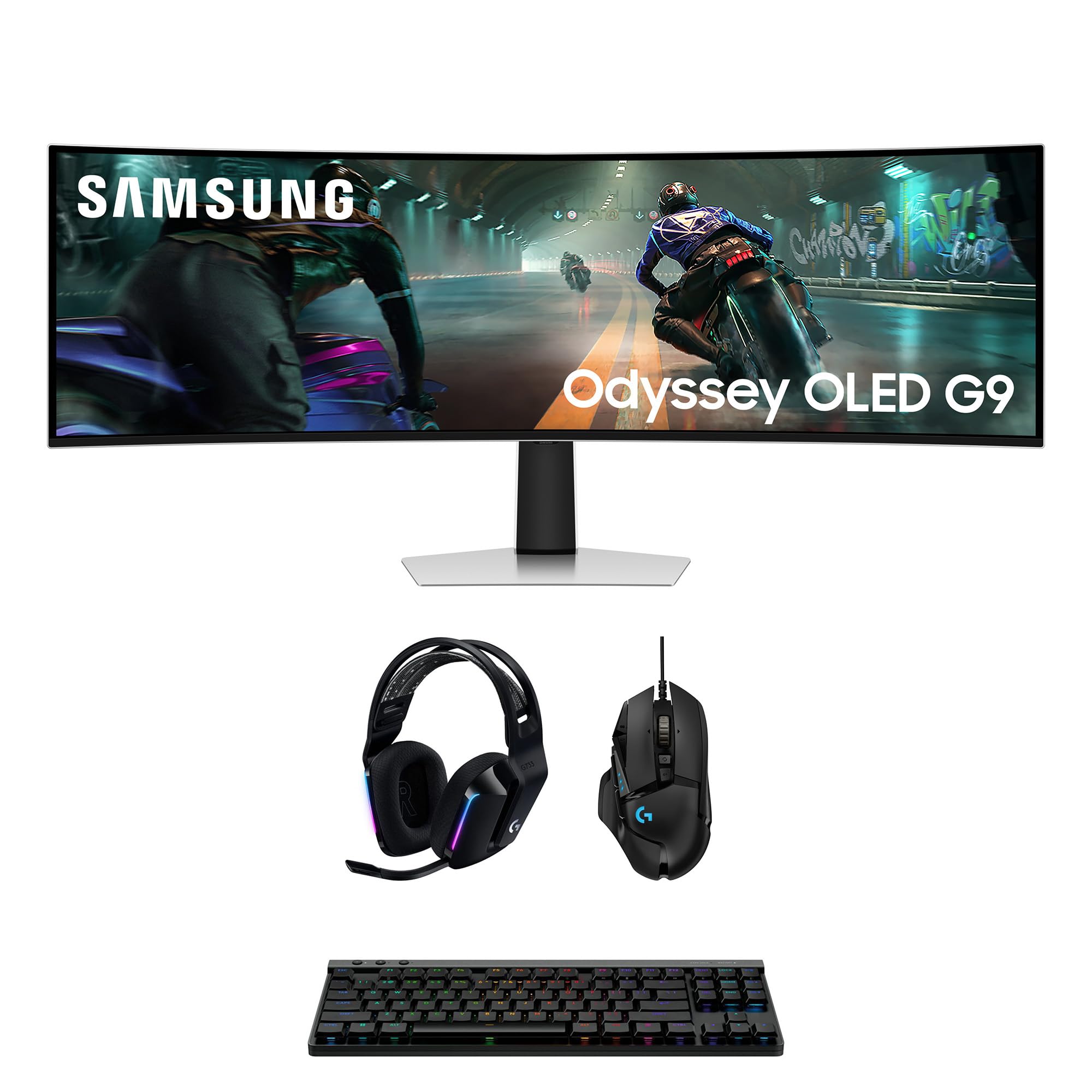 Samsung Computer Monitor with Logitech Computer Accessory Pack
