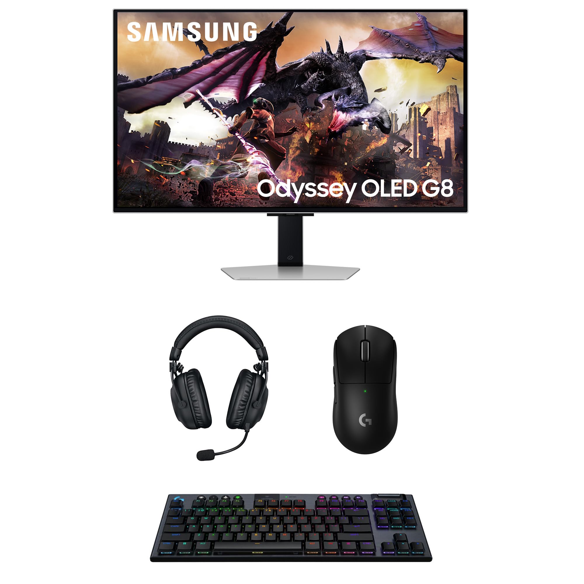 Samsung Computer Monitor with Logitech Computer Accessory Pack