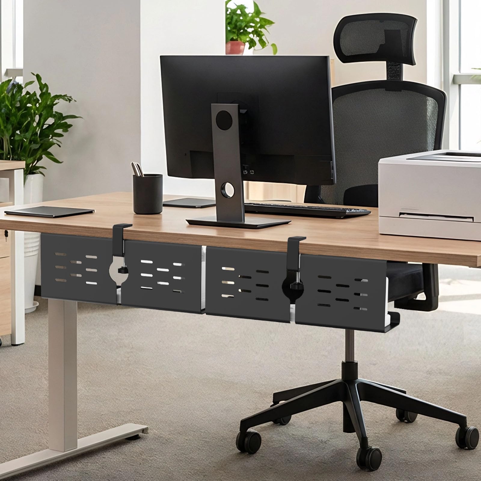 16-Inch Under Desk Cable Management Tray