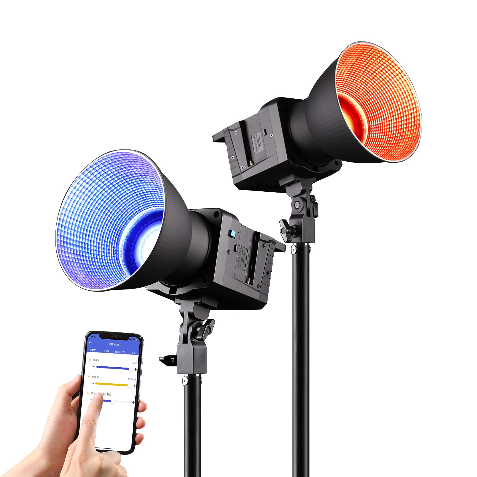 100W RGB Video Light with App Control
