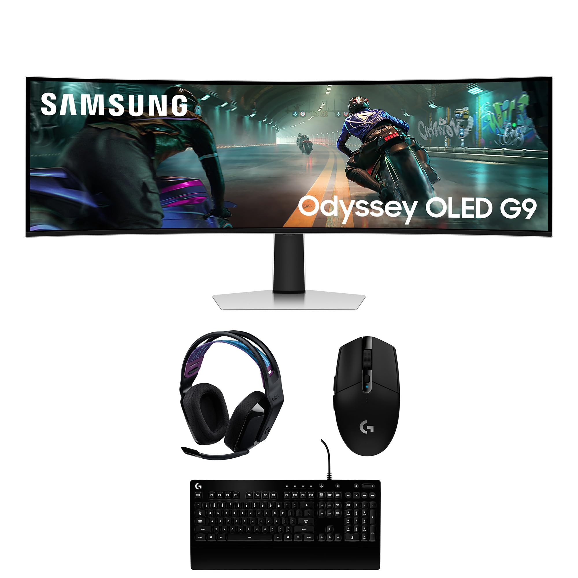 Samsung Computer Monitor with Logitech Computer Accessory Pack