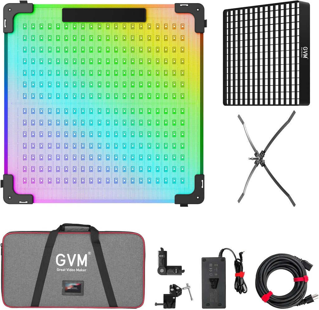 GVM 200W LED Light Panel with Bluetooth Control