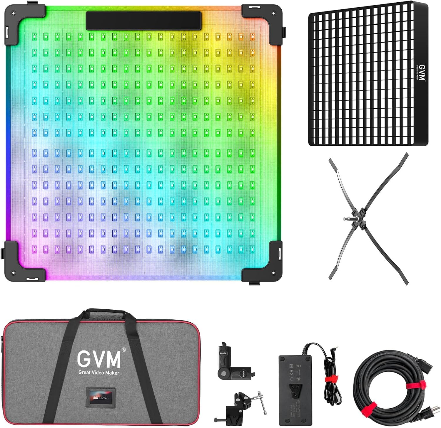 GVM 200W LED Light Panel with Bluetooth Control