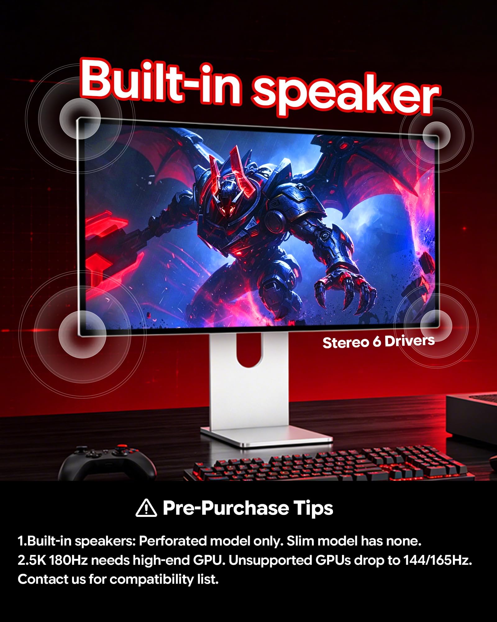 27-Inch 5K Gaming Monitor Dual Mode 180Hz/330Hz