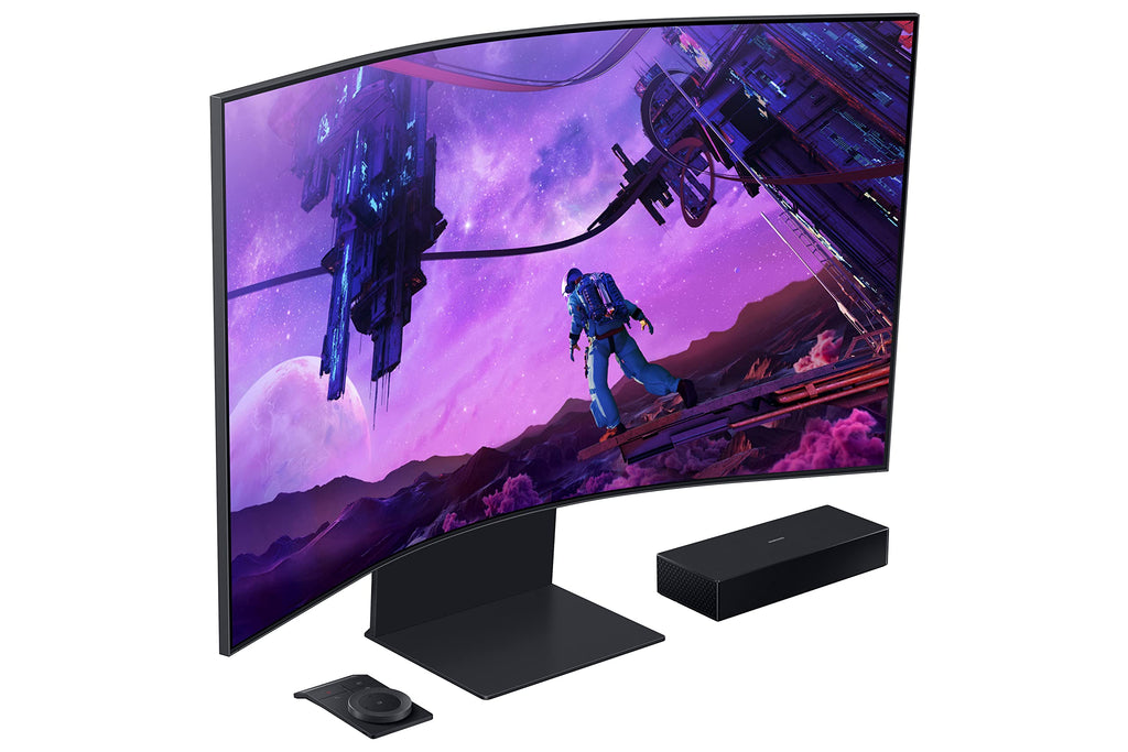 SAMSUNG 55-inch Odyssey Ark 4K UHD 165Hz Curved Quantum Mini LED Gaming Monitor
