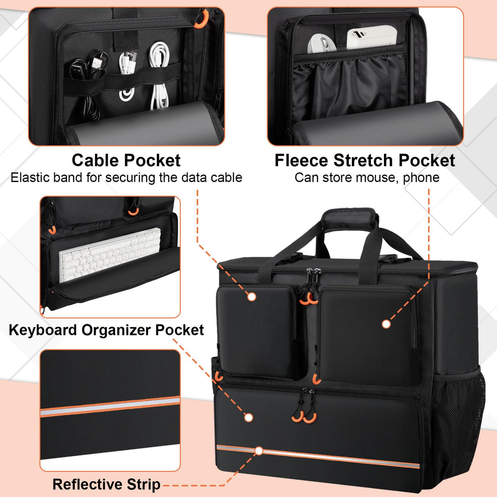 Desktop Tower Carrying Case for PC & Accessories