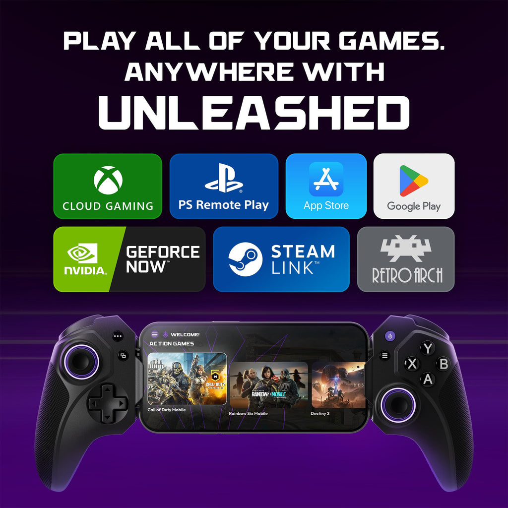 USB-C Mobile Gaming Controller Bundle with Case & Cable