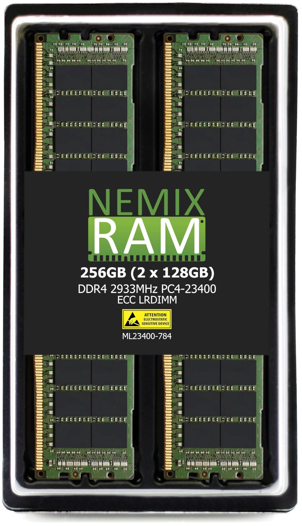 NEMIX RAM 128GB DDR4-2933 PC4-23400 LRDIMM Apple Mac Pro Rack 2020 7,1