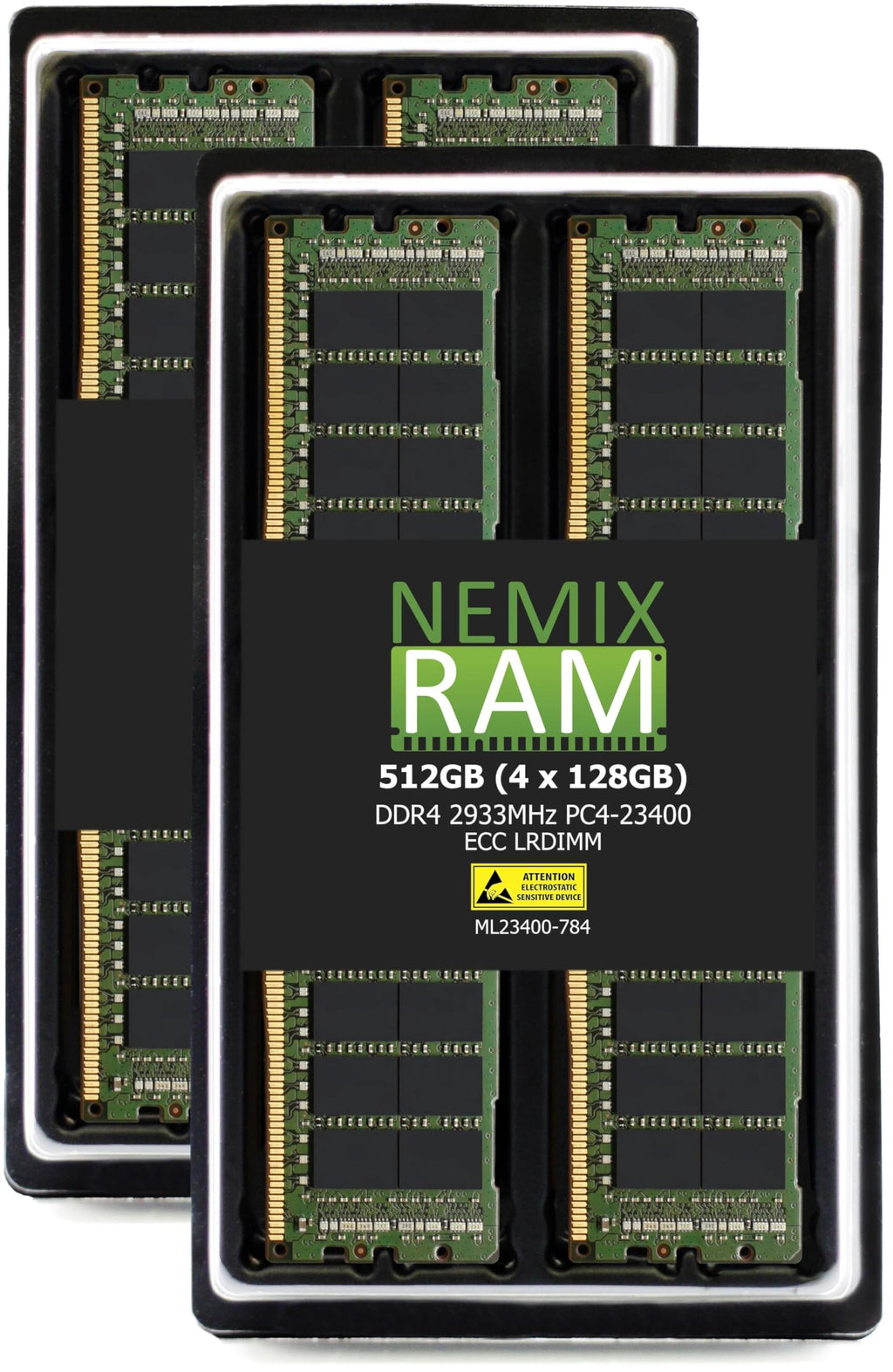 NEMIX RAM 128GB DDR4-2933 PC4-23400 LRDIMM Apple Mac Pro Rack 2020 7,1