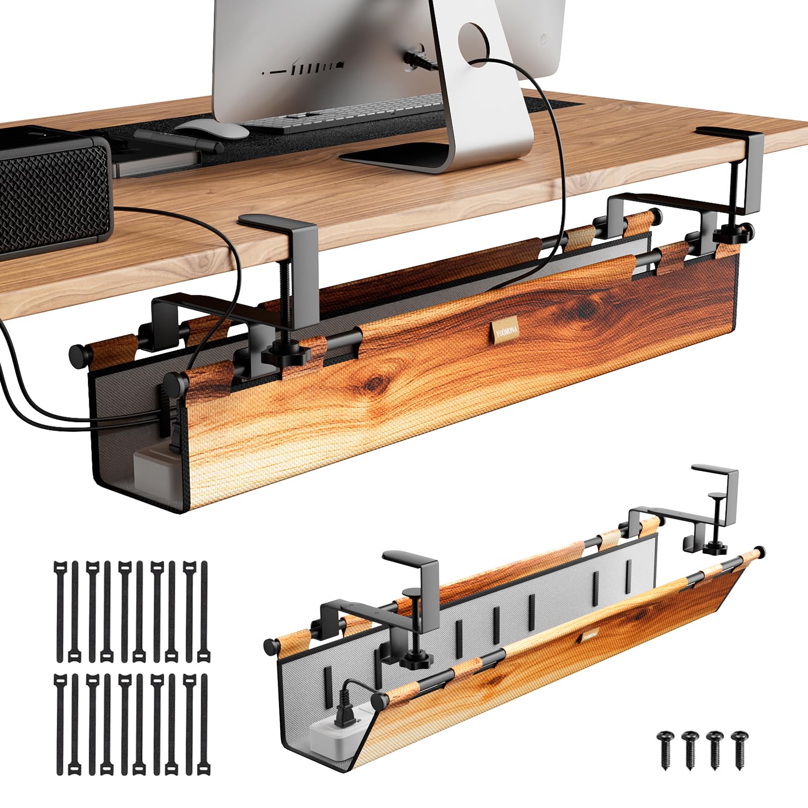 38-Inch Under Desk Cable Management Tray