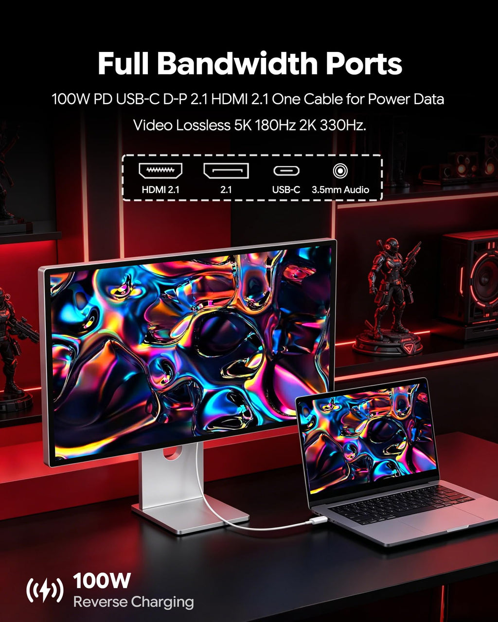 27-Inch 5K Gaming Monitor Dual Mode 180Hz/330Hz