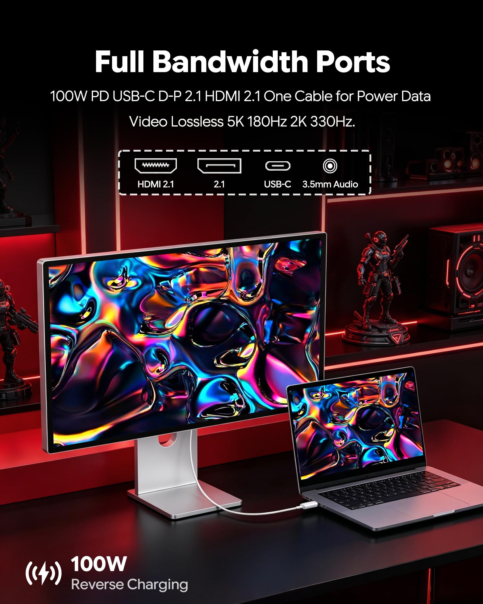 27-Inch 5K Gaming Monitor Dual Mode 180Hz/330Hz