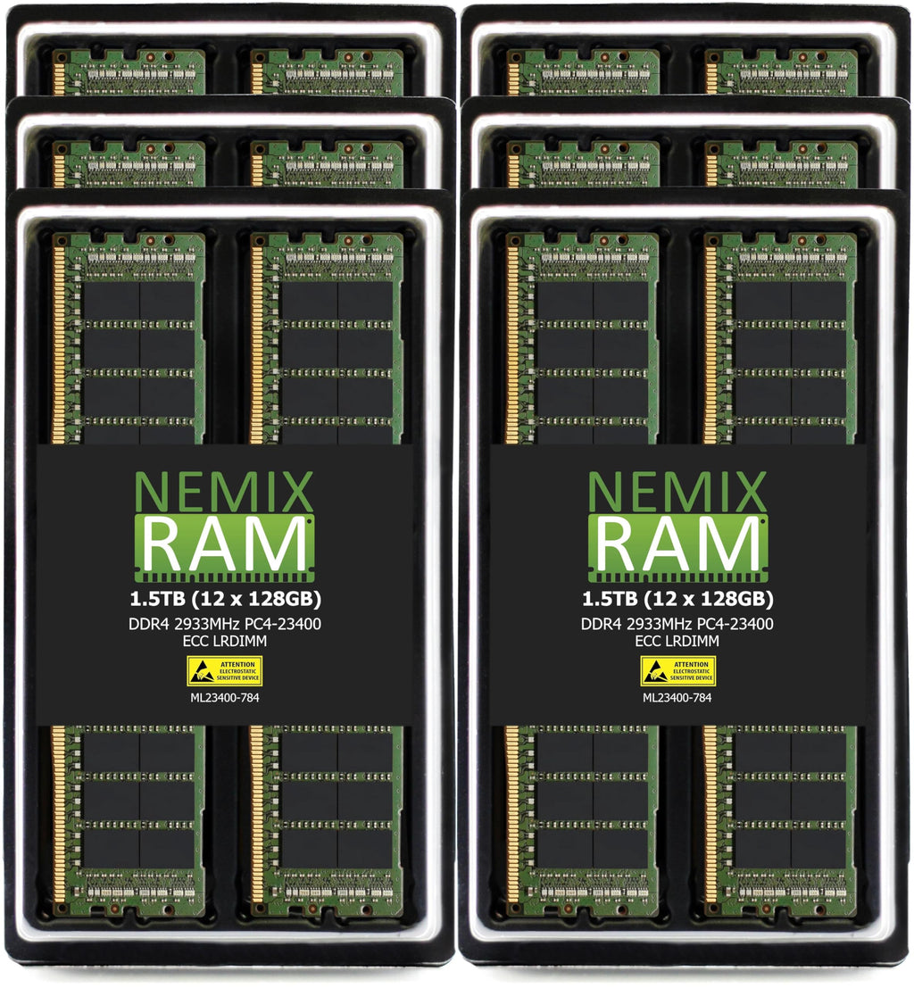 NEMIX RAM 128GB DDR4-2933 PC4-23400 LRDIMM Apple Mac Pro Rack 2020 7,1