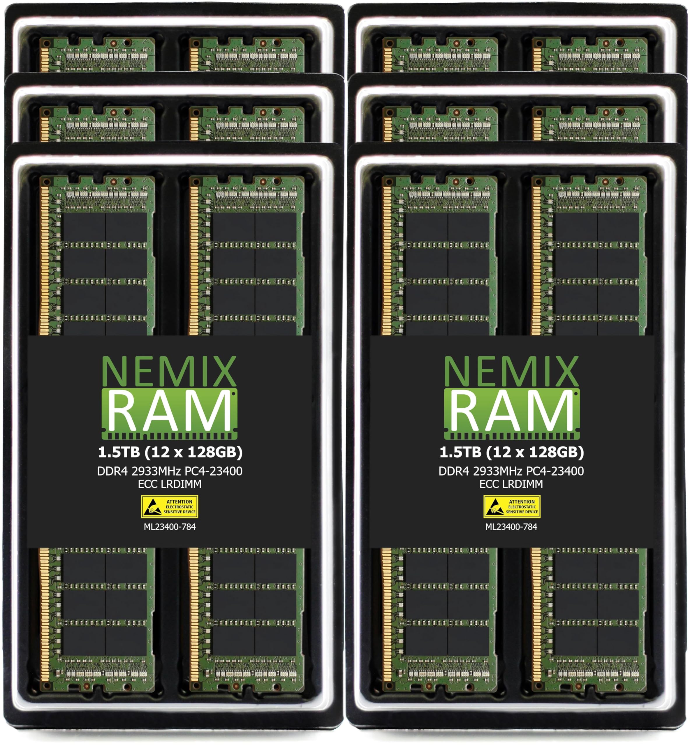 NEMIX RAM 128GB DDR4-2933 PC4-23400 LRDIMM Apple Mac Pro Rack 2020 7,1